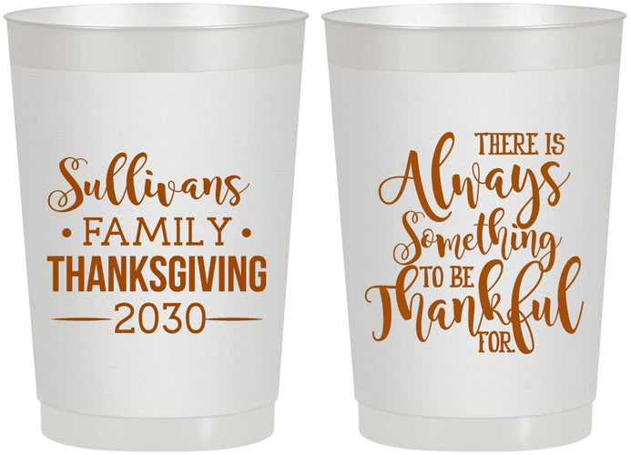 Personalized Thanksgiving 22 oz Frosted Cups - Thankful | 260048