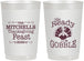 Personalized Thanksgiving 22 oz Frosted Cups - Turkey Gobble | 260049