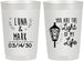Personalized Wedding 22 oz Frosted Cups - You Are The Light Of My Life | 261