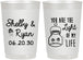 Personalized Wedding 22 oz Frosted Cups - You Are The Light Of My Life | 262