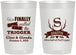 Personalized Wedding 22 oz Frosted Cups - Finally Pull The Trigger | 264