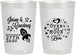 Personalized Wedding 22 oz Frosted Cups - Over The Moon In Love | 267