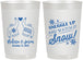 Personalized Wedding 22 oz Frosted Cups - Christmas Snow | 268