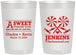 Personalized Wedding 22 oz Frosted Cups - Sweet Thank You | 269