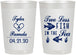 Personalized Wedding 22 oz Frosted Cups - Two Less Fish In The Sea | 270