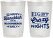 Personalized Hanukkah 22 oz Frosted Cups - Eight Crazy Nights | 270011
