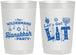 Personalized Hanukkah 22 oz Frosted Cups - Lets Get Lit | 270022