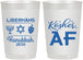 Personalized Hanukkah 22 oz Frosted Cups - Menorah Dreidel | 270024