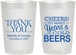 Personalized Wedding 22 oz Frosted Cups - Cheers Years Cold Beers | 271