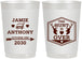 Personalized Wedding 22 oz Frosted Cups - The Hunt Is Over | 272