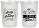 Personalized Wedding 22 oz Frosted Cups - Let Love Glow | 273