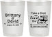 Personalized Wedding 22 oz Frosted Cups - Take A Shot We Tied The Knot | 277