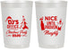 Personalized Christmas 22 oz Frosted Cups - Naughty Or Nice | 280000