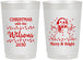 Personalized Christmas 22 oz Frosted Cups - Snowman | 280002