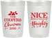 Personalized Christmas 22 oz Frosted Cups - Naughty Or Nice | 280008