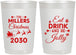 Personalized Christmas 22 oz Frosted Cups - Eat Drink And Be Jolly | 280010