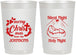 Personalized Christmas 22 oz Frosted Cups - Silent Night Holy Night | 280018