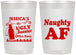 Personalized Christmas 22 oz Frosted Cups - Eat Drink Be Ugly | 280024