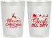 Personalized Christmas 22 oz Frosted Cups - Sleigh All Day | 280030