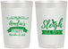 Personalized Christmas 22 oz Frosted Cups - Sleigh All Day | 280031
