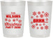 Personalized Christmas 22 oz Frosted Cups - Snowflakes | 280042