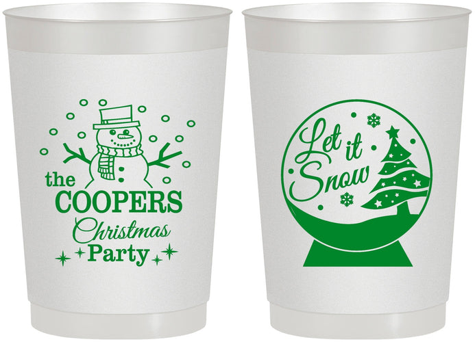 Personalized Christmas 22 oz Frosted Cups - Lets Get Lit | 280051