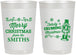 Personalized Christmas 22 oz Frosted Cups - Snowflakes | 280053