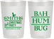 Personalized Christmas 22 oz Frosted Cups - Bah Hum Bug | 280057
