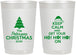 Personalized Christmas 22 oz Frosted Cups - Ho Ho Ho | 280061