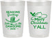Personalized Christmas 22 oz Frosted Cups - Texas | 280077