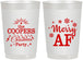 Personalized Christmas 22 oz Frosted Cups - Merry Af | 280078