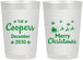 Personalized Christmas 22 oz Frosted Cups - Santa Claus | 280079