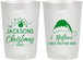 Personalized Christmas 22 oz Frosted Cups - Santa Claus | 280085