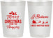 Personalized Christmas 22 oz Frosted Cups - Santa Claus | 280086
