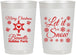 Personalized Christmas 22 oz Frosted Cups - Let Is Snow | 280088