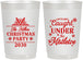 Personalized Christmas 22 oz Frosted Cups - Mistletoe | 280092