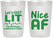 Personalized Christmas 22 oz Frosted Cups - Nice Af | 280093