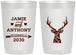 Personalized Wedding 22 oz Frosted Cups - Deer | 282
