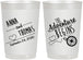 Personalized Wedding 22 oz Frosted Cups - The Adventure Begins | 284