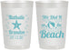 Personalized Wedding 22 oz Frosted Cups - We Did It On The Beach | 287