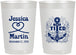 Personalized Wedding 22 oz Frosted Cups - They Tied The Knot Nautical | 293