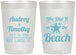 Personalized Wedding 22 oz Frosted Cups - We Did It On The Beach | 294