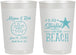 Personalized Wedding 22 oz Frosted Cups - Started On The Beach | 298