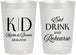 Personalized Rehearsal Dinner 22 oz Frosted Cups - Eat Drink Rehearse | 30000