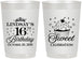 Personalized 16th Birthday 22 oz Frosted Cups - Cupcake | 300000