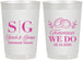 Personalized Rehearsal Dinner 22 oz Frosted Cups - Tomorrow We Do | 30003
