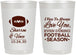 Personalized Wedding 22 oz Frosted Cups - Football | 302