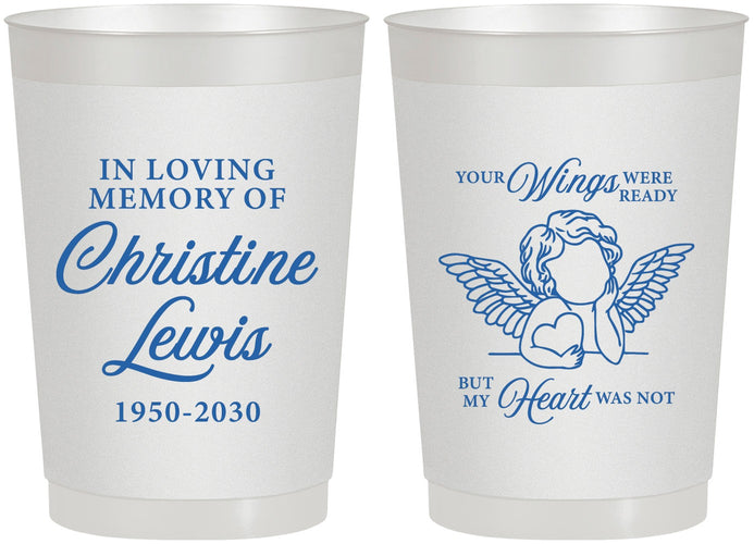 Personalized Memorial 22 oz Frosted Cups - In Loving Memory | 310000
