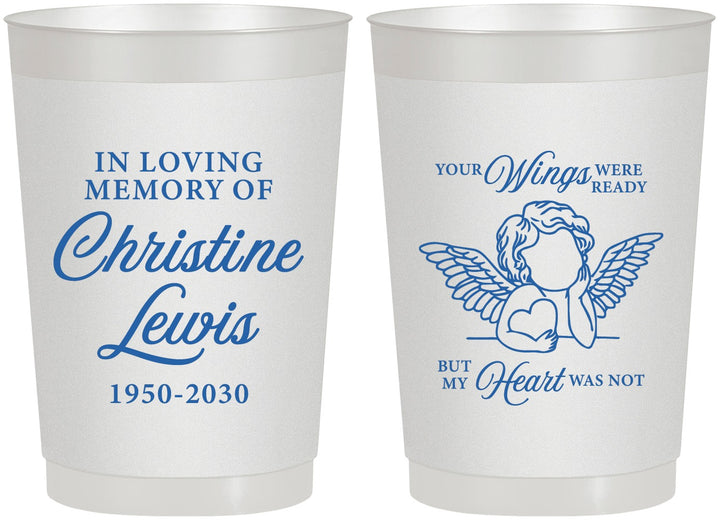 Personalized Memorial 22 oz Frosted Cups - In Loving Memory | 310000