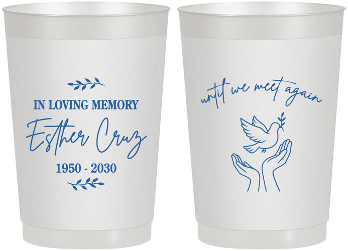 Personalized Memorial 22 oz Frosted Cups - In Loving Memory | 310004